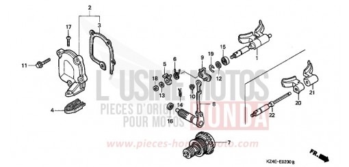 EXHAUST VALVE CR125R1 de 2001